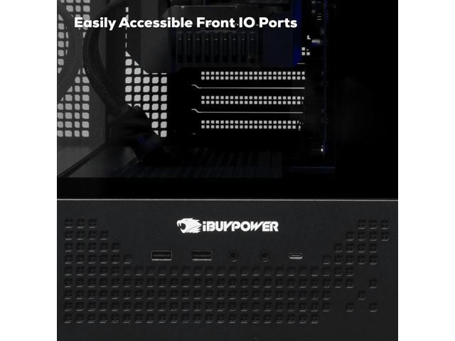 iBUYPOWER - Element Pro Gaming Desktop PC- Intel Ultra 7 265KF, NVIDIA GeForce RTX 5070 12GB, 32GB RAM, 2TB SSD - Black - image 6