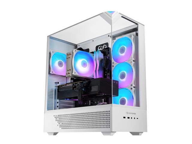 iBUYPOWER - Element 9 Gaming Desktop PC -Intel Core i7 14700F, NVIDIA GeForce RTX 5060Ti 16GB,32GB DDR5 RGB,1TB SSD - White - image 3