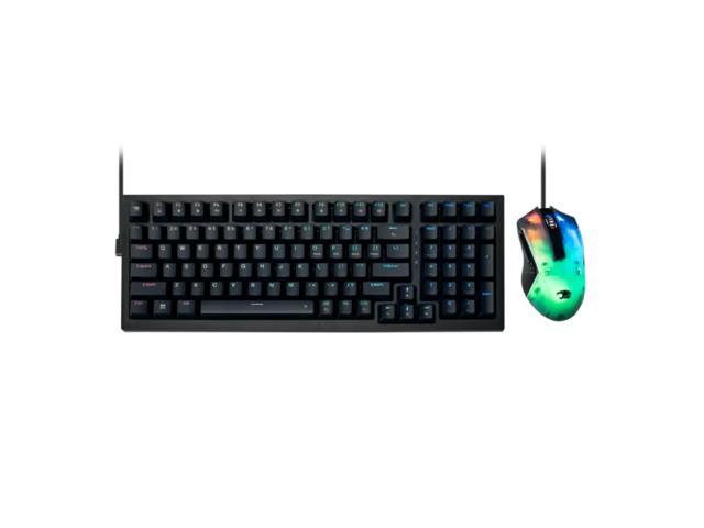 iBUYPOWER MK9 RGB Mechanical Gaming Keyboard with Tactile Brown Switches, Custom aRGB Lighting, Detachable USB-C Cable, Solid Black