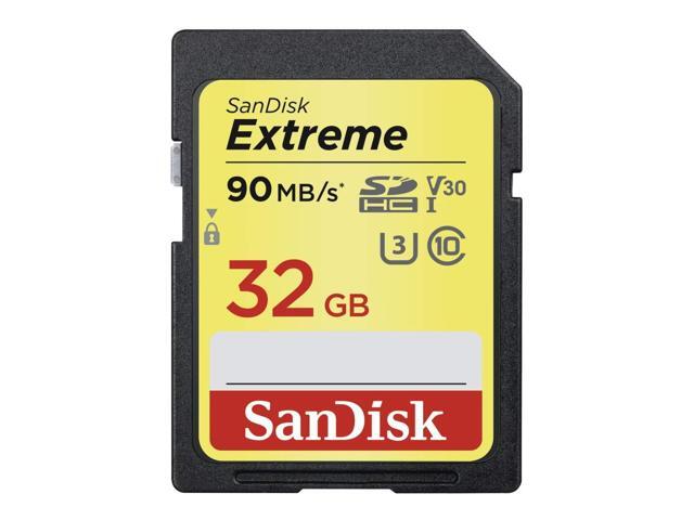 SanDisk 32GB SD Extreme 90MB/s U3 4K V30 32G SDHC USH-I C10 SDSDXVE-032G