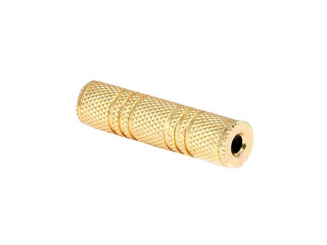 SatelliteSale Auxiliary 3.5mm Jack Stereo Female to Female Extension Gold Plated Coupler Aux