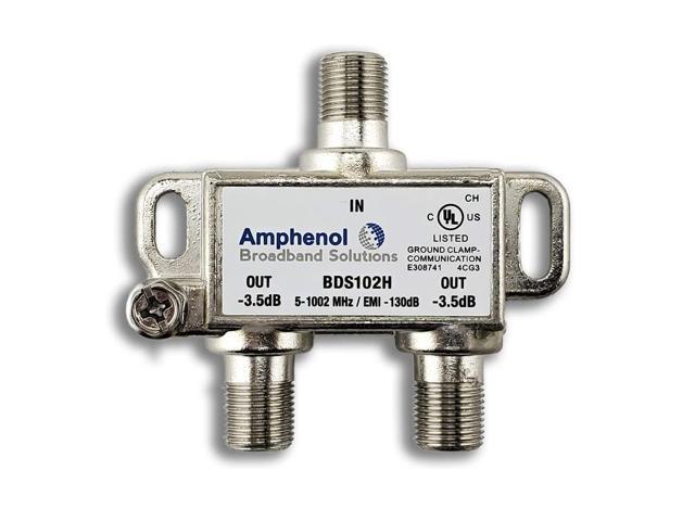 Cable TV Amps BDS102H 1GHz Coax Male to Female Cable Splitter with Mounting Screws 2 Pack - image 9