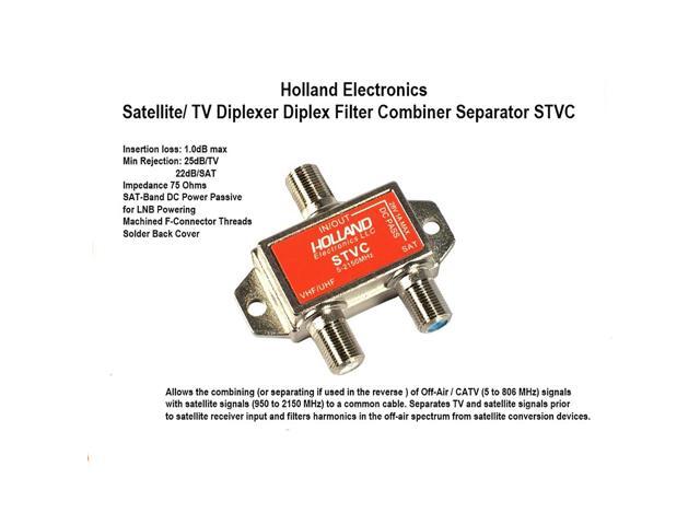 Holland STVC Satellite Diplexer Satellite Cable TV Dish Approved