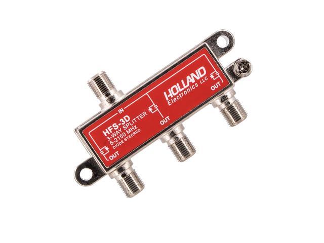 3-Way HD RF Cable TV 2150 Mhz Splitter