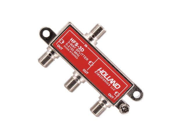 3-Way HD RF Cable TV 2150 Mhz Splitter