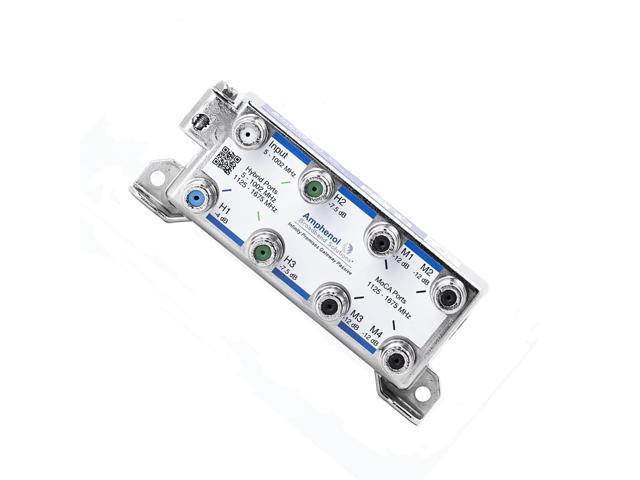 Amphenol MoCA Gateway Passive IPGH3M4-VF 3xHYBRID+4xMoCA Ports Coaxial Splitter