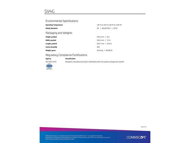 Commscope SV-4G 4-way Coaxial Digital Splitter 5-1000mhz