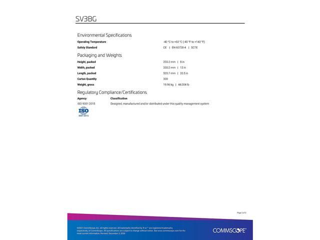 Commscope Digital SV-3BG 3-Way Balanced Coaxial Splitter 5-1002 Mhz - image 3