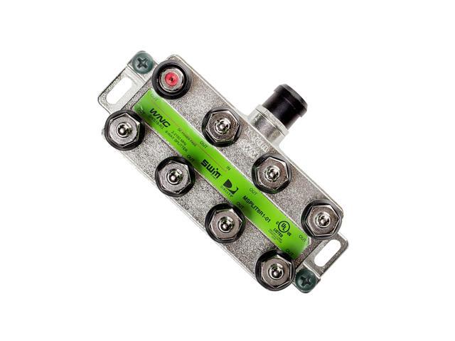 DirecTV 8-Way Wide Band Coaxial Splitter for SWM LNB