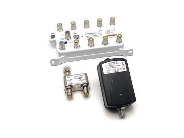 Amphenol TV Antenna Amplifier Signal Booster MOCA Coax IPA2008DSL2-RSVFA