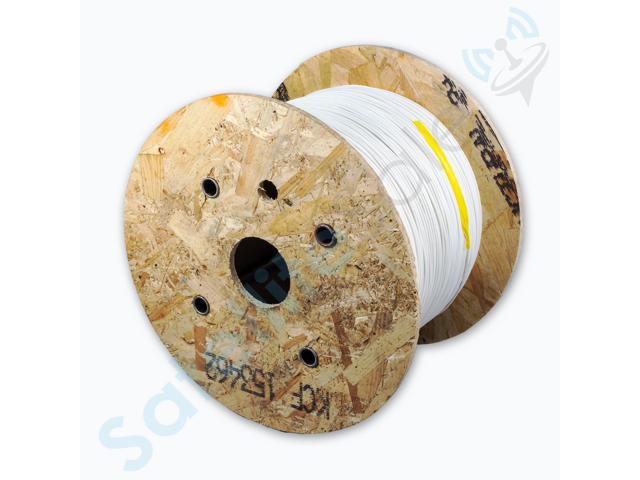 Acome N7910D Indoor Aramide Reinforced Fiber Optical 2.8mm Drop White Cable 1000m/3280ft