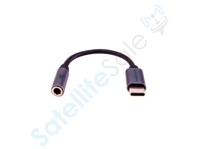 SatelliteSale Universal USB Type C to AUX 3.5mm Jack Audio Adapter Male to Female Converter
