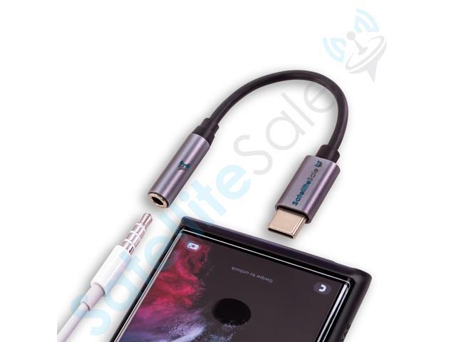 SatelliteSale Universal USB Type C to AUX 3.5mm Jack Audio Adapter Male to Female Converter