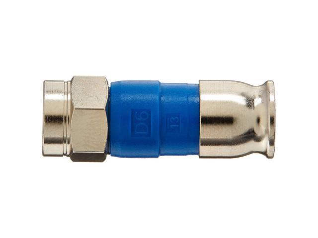 PPC Belden SNSD6 Blue RG6 Snap-N-Seal Compression Connectors 1000-Pack, Compatible with Coaxial Cable
