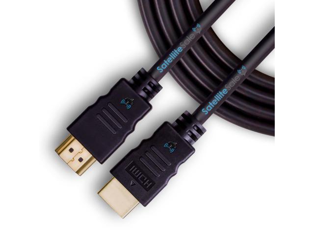 SatelliteSale Digital High-Speed 2.0 HDMI Cable 4K/60Hz 18Gbps PVC 2160p Black Cord Universal Wire 6 Feet