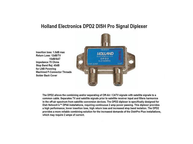 Pack of 2 - Holland Electronics Satellite Diplexer - Approved 2 amp version