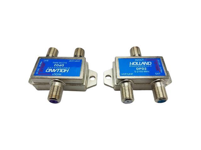 Pack of 2 - Holland Electronics Satellite Diplexer - Approved 2 amp version