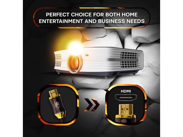 SatelliteSale Digital Ultra High Speed HDMI 2.1 Cable for Home Theater and Office 4K/120Hz 8K/60Hz 48Gbps Universal Wire Black Cotton Cord 3 feet - image 4