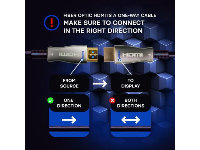SatelliteSale Digital High-Speed HDMI 2.0 Fiber Optic Cable 4K/60Hz 18Gbps Black 2160p Universal Wire PVC Cord for TVs Gaming Consoles 100 feet - image 5