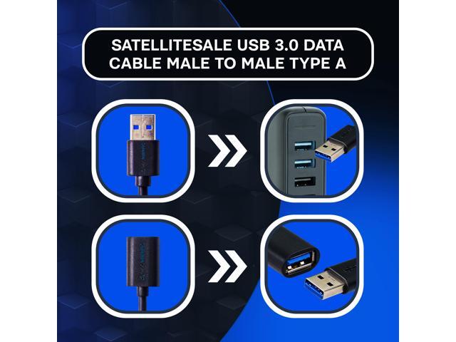 SatelliteSale USB 3.0 Extension Cable A Male to A Female for Data Transfer (15 Feet)