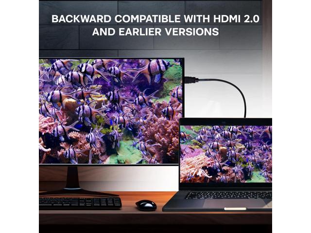SatelliteSale Digital High-Speed 2.0 HDMI Cable 4K/60Hz 18Gbps PVC 2160p Black Cord Universal Wire 3 Feet