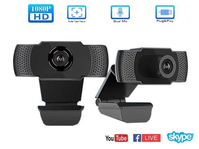 Wadermoon Webcam with Microphone 1080P HD Windows Linux PC Desktop Computer Web Cam with Adjustable Clip USB 2.0mega High Definition Webcam for.