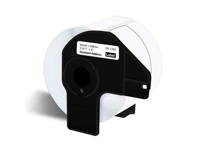 GREENCYCLE 1 Roll 62mm(2-3/7')x100mm(4') Standard Address Shipping Label Tape for Brother DK1202 DK-1202 QL Series Printer W/Frame