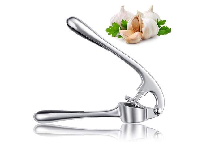 Garlic Crusher, Garlic Mincer to Press Clove and Smash Ginger Handheld Zinc Alloy Rust-proof Tool for Kitchen photo
