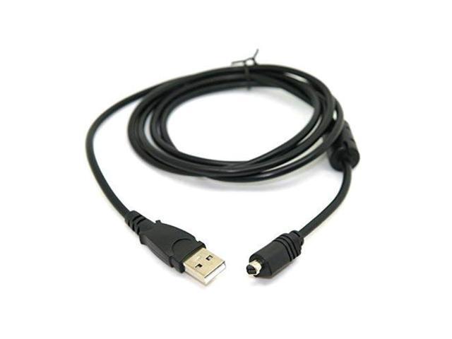 CY VMC-15FS 10pin to USB Data Sync Cable for Sony HandyCam DCR-SX85, DCR-SX85e, DCR-SR220, DCR-SR220e, DCR-SR290, DCR-SR290e Black