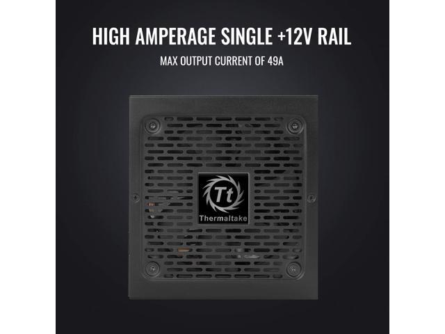 Thermaltake Toughpower GX2 80+ Gold 600W SLI/Crossfire Ready Continuous Power ATX 12V V2.4/EPS V2.92 Non Modular Power Supply 5 Year...