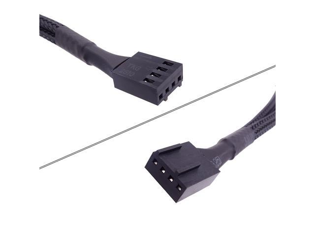 Fancasee (2 Pack) 4-Pin PWM Fan Power Supply Cable 1 to 2 Splitter 2 Way PC Internal Motherboard Fan Power Extension Cable Adapter Cord Wire for...