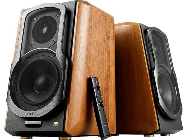 Edifier - S1000MKII Audiophile Active Bookshelf 2.0 Speakers, Computer Speakers - 120W Optical Input - Bluetooth 5.0 HD - Wood/Black - image 11