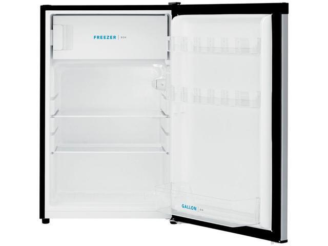 Frigidaire - 4.5 Cu. Ft. Mini Fridge with Top Freezer - Silver - image 3