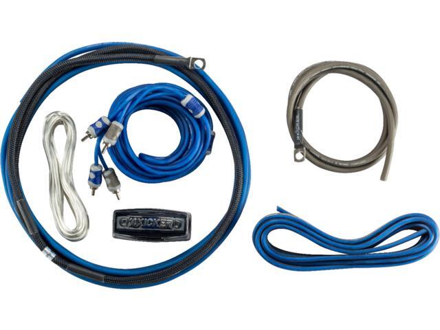 KICKER - C-Series 8AWG 2-Channel Amplifier Power Kit - Gray/Blue - image 6