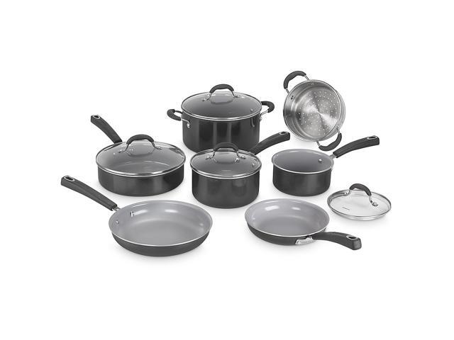 Cuisinart Advantage Aluminum Ceramica XT Nonstick 11-Piece Cookware Set - Black