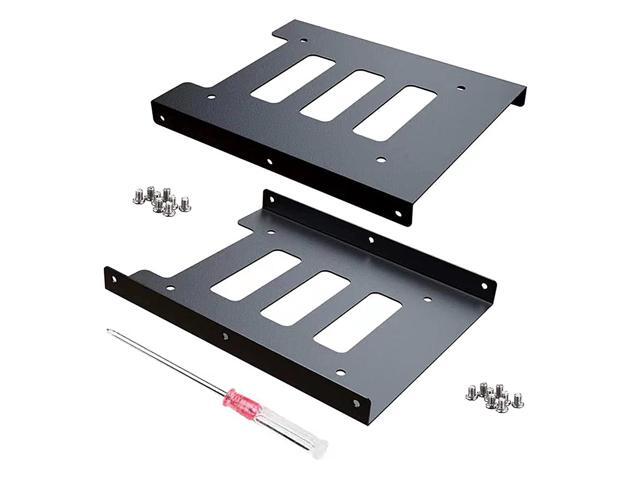Ssd Mounting Bracket 2 Pack Ssd Mounting Bracket 2.5 To 3.5 Adapter Ssd Hdd Hard Disk Drive Bays Holder Metal Mounting Bracket Adapter With Screws...