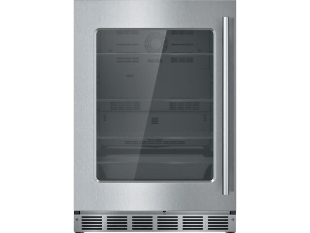 Thermador - 4.9 Cu. Ft. Built-in Under-Counter Glass Door Refrigerator with Masterpiece Series Handle, Left Hinged - Stainless Steel - image 2