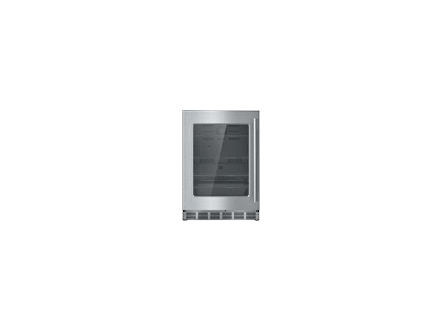 Thermador - 4.9 Cu. Ft. Built-in Under-Counter Glass Door Refrigerator with Masterpiece Series Handle, Left Hinged - Stainless Steel - image 3