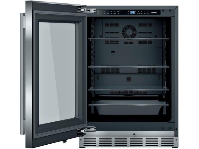 Thermador - 4.9 Cu. Ft. Built-in Under-Counter Glass Door Refrigerator with Masterpiece Series Handle, Left Hinged - Stainless Steel - image 4