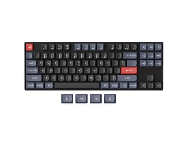 Zell K8 Pro Qmk/Via Wireless Mechanical Keyboard, Hot-Swappable Tkl Custom Programmable Macro Wired Keyboard With Gateron G Pro Blue Switch, Rgb...