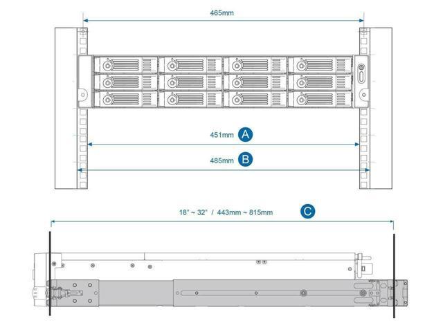 QNAP Rail Kit for 2 RU Rackmount Models - image 5