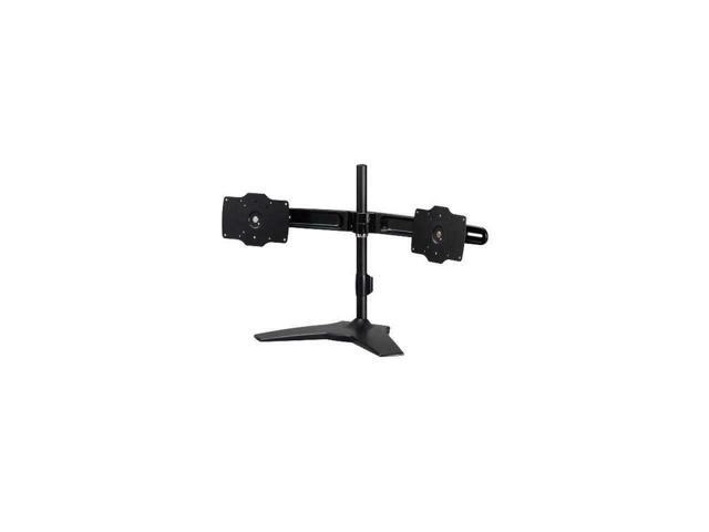 Amer Mounts Stand Based Dual Monitor Mount For Two 24'-32' Lcd/Led Flat Panel Screens