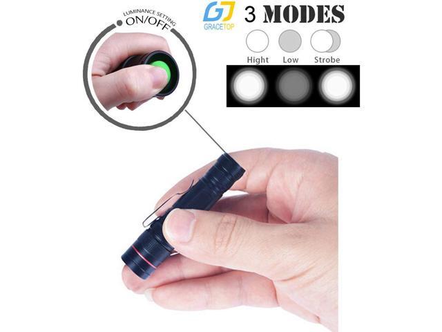Super Mini LED Flashlight Pen Light 3 Light Modes for Camping, Hiking, Hunting, Backpacking, Fishing and BBQ