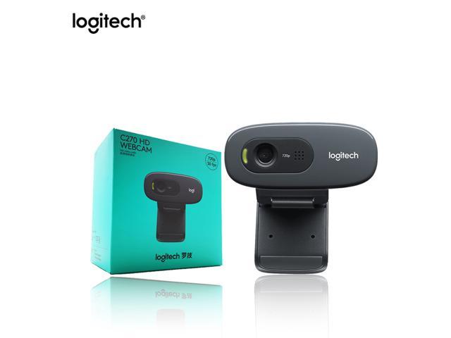 Original Logitech C270 HD Video Chat 720P Webcam Built-in Micphone Web Camera for Computer laptop PC Web Chat Camera update (New Sealed In Hand)