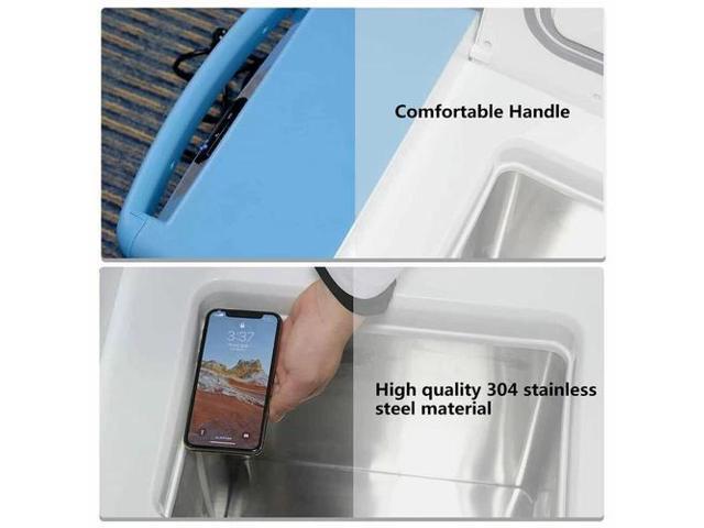 HNZXIB Ultra Low temperature Freezer -86° (20L), 110V Portable Lab Cryogenic Freezer, Ultra Low Temperature Medical Countertop Refrigerator for...