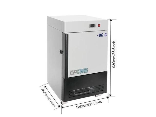 HNZXIB Vertical Ultra Low temperature Freezer -86° (30L), 110V Portable Lab Cryogenic Freezer, Ultra Low Temperature Medical Countertop...