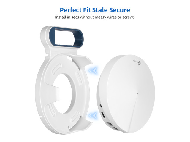 STANSTAR Wall Mount for TP-Link Deco M9 Plus Whole Home Mesh WiFi System, Sturdy Bracket Holder, Without Messy Wires(2Pack)