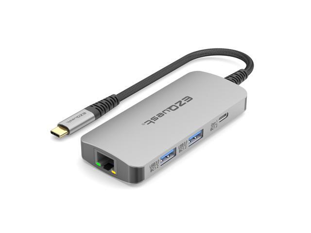 USB-C Multimedia 7-in-1 Hub HDMI 4K, 100 Watts USB-C Power Delivery with (FRS) or 5Gbps Data, 2 x USB-C Ports, 2 x USB-A 3.0 Ports, and Gigabit...