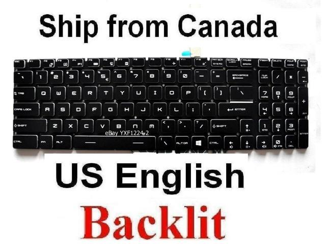 Keyboard for MSI GE75 GE65 - US English Backlit