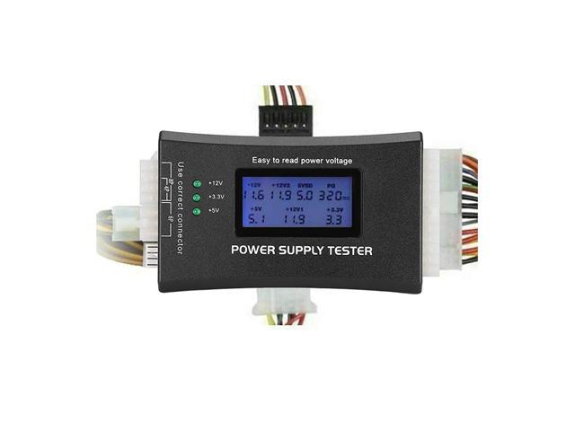 20/24 4/6/8 Pin Computer Pc Power Supply Tester With Lcd Display For Atx, Itx, Btx, Pci-E, Sata…